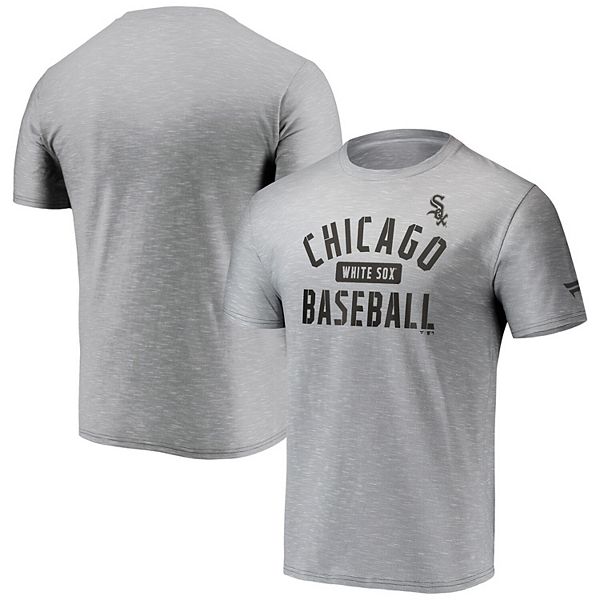 Men's Fanatics Branded Gray Chicago White Sox Primary Pill Space Dye T-Shirt