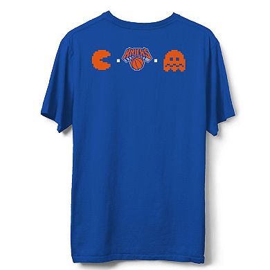 Men's Junk Food Royal New York Knicks NBA x Pac Man High Score T-Shirt