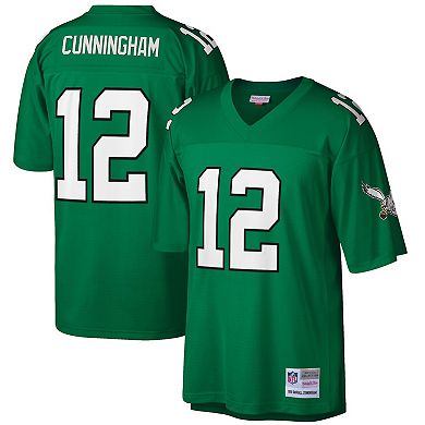 Men's Mitchell & Ness Randall Cunningham Kelly Green Philadelphia Eagles Big & Tall 1990 Retired Player Replica Jersey