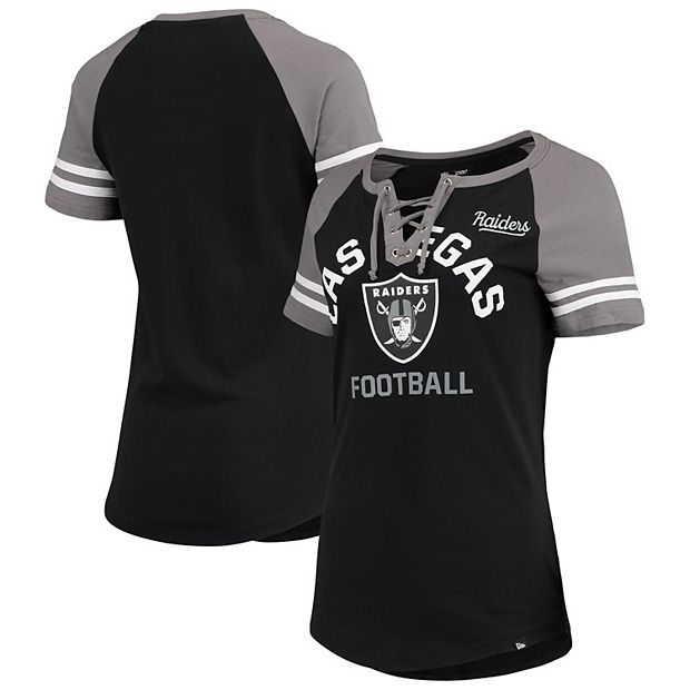 New Era Las Vegas Raiders Button Up Tee, Tees & Singlets