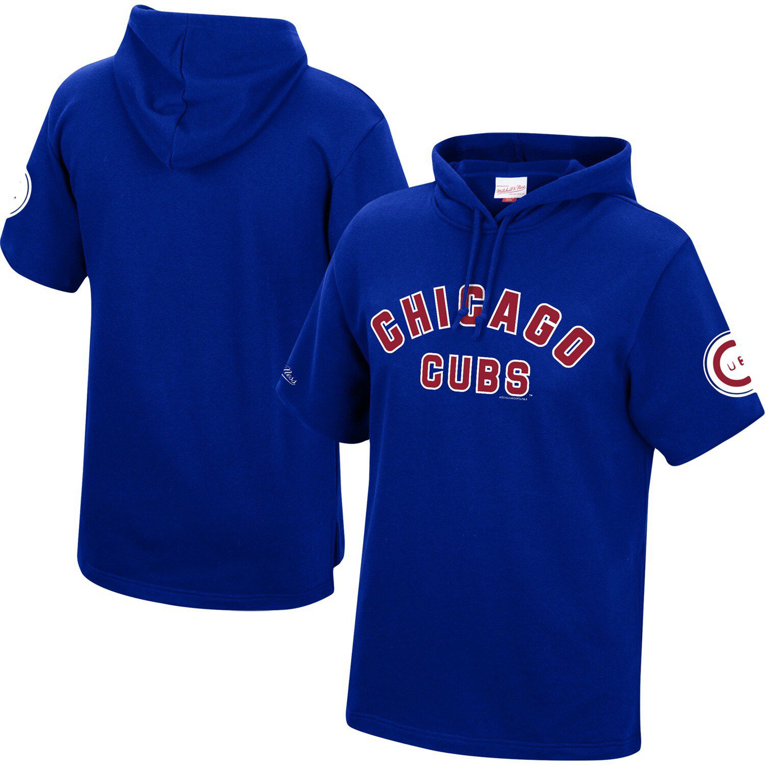 Image for Unbranded Men's Mitchell & Ness Royal Chicago Cubs Cooperstown Collection Gameday Short Sleeve Pullover Hoodie at Kohl's.
