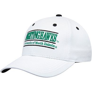 Men's The Game White North Dakota Classic Bar Structured Adjustable Hat