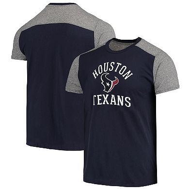 Men's Majestic Threads Navy/Gray Houston Texans Field Goal Slub T-Shirt
