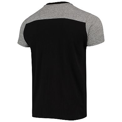 Men's Majestic Threads Black/Gray Cincinnati Bengals Field Goal Slub T-Shirt