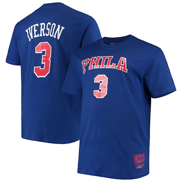 Men's Philadelphia 76ers Allen Iverson Mitchell & Ness Royal Road