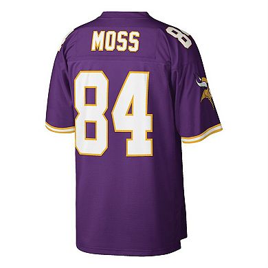 Men's Mitchell & Ness Randy Moss Purple Minnesota Vikings Big & Tall 1998 Retired Player Replica Jersey