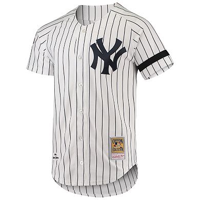 Men's Mitchell & Ness White New York Yankees Cooperstown Collection ...