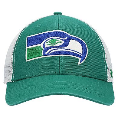Men's '47 Kelly Green/Natural Seattle Seahawks Flagship MVP Snapback Hat