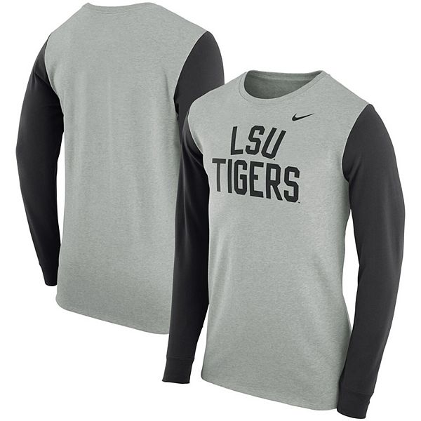 Men's Nike Camo LSU Tigers Military Long Sleeve T-Shirt