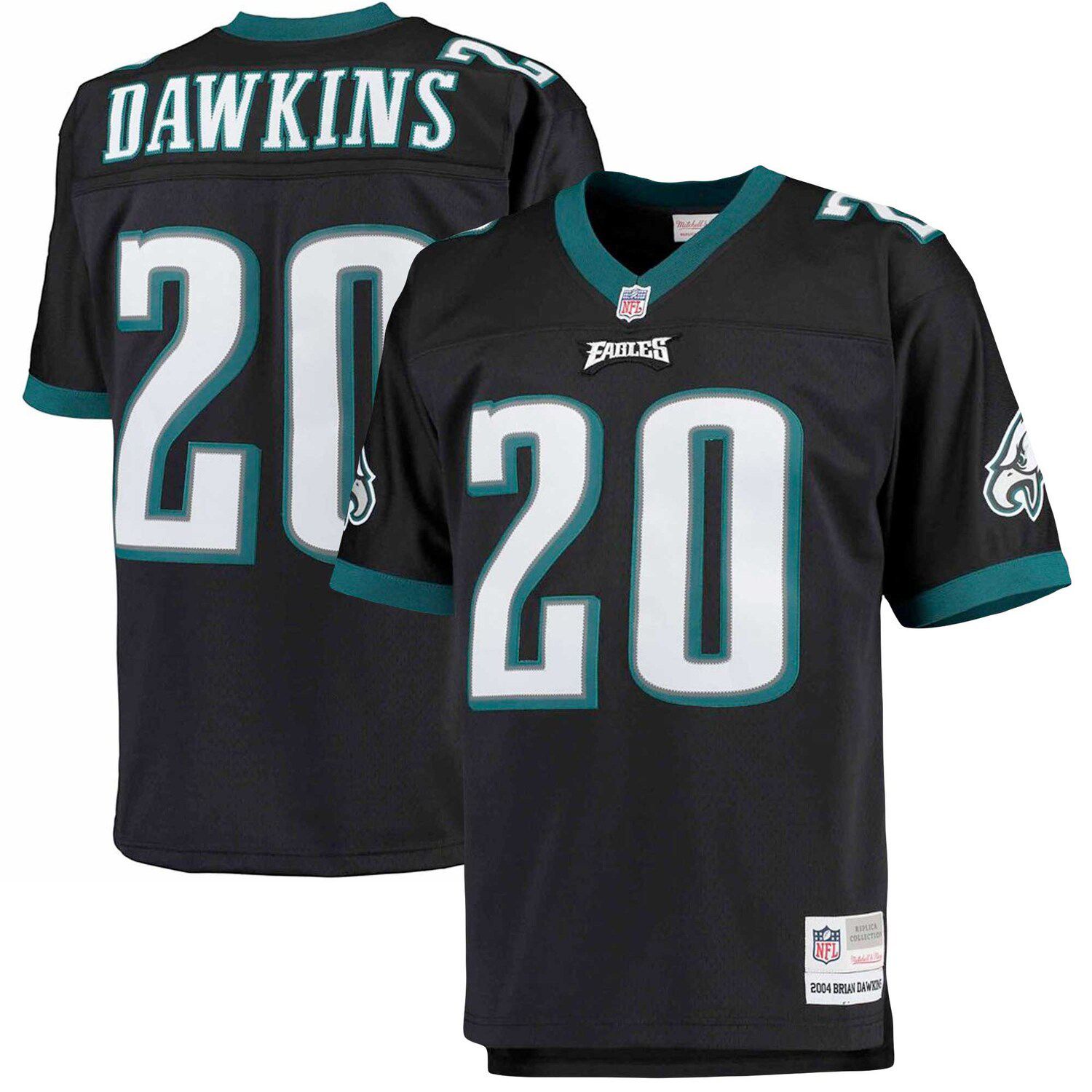 brian dawkins kelly green eagles jersey