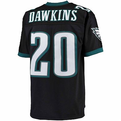 Men's Mitchell & Ness Brian Dawkins Black Philadelphia Eagles Big & Tall 2004 Retired Player Replica Jersey
