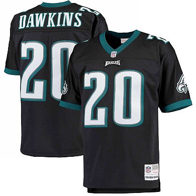 Men's Mitchell & Ness Brian Dawkins Black Philadelphia Eagles Big & Tall 2004 Retired Player Replica Jersey
