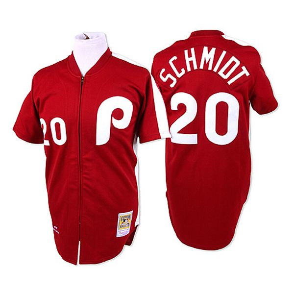 Mike Schmidt Autographed Mitchell & Ness Phillies Jersey - Maroon
