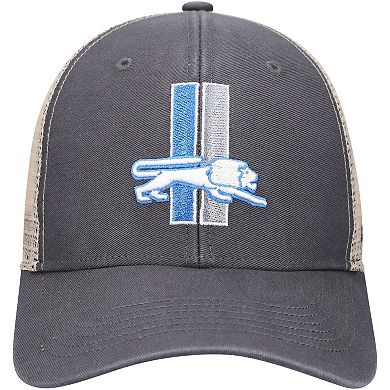 Men's '47 Charcoal/Natural Detroit Lions Flagship MVP Snapback Hat