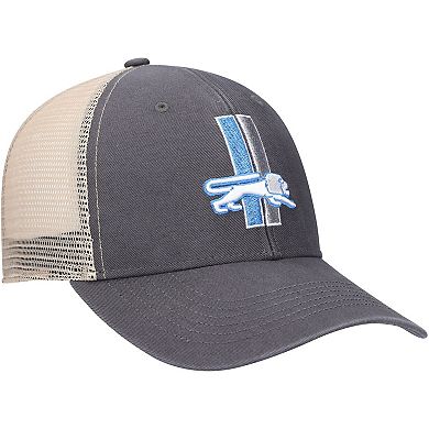 Men's '47 Charcoal/Natural Detroit Lions Flagship MVP Snapback Hat