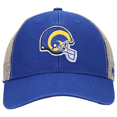 Men's '47 Royal/Natural Los Angeles Rams Flagship MVP Snapback Hat