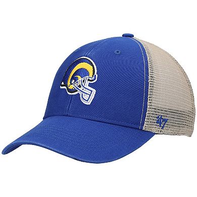 Men's '47 Royal/Natural Los Angeles Rams Flagship MVP Snapback Hat