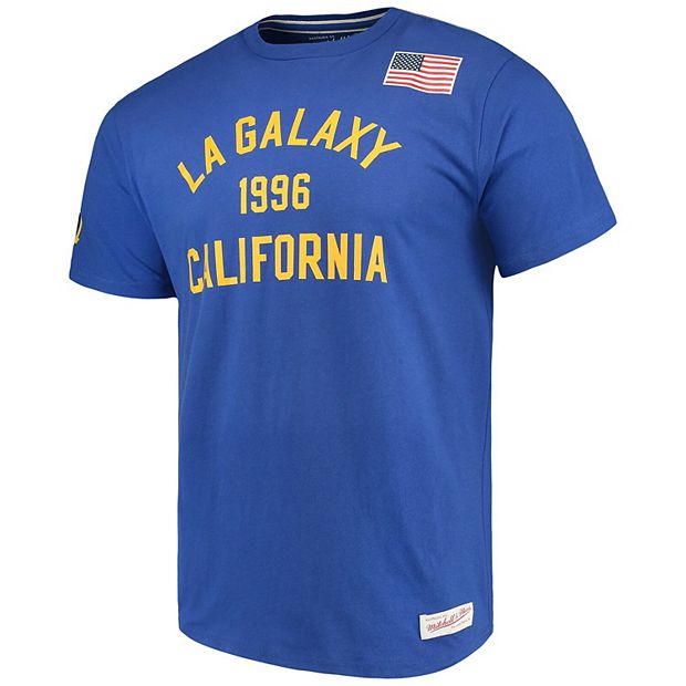 Men's Mitchell & Ness Navy LA Galaxy Team History Tailored T-Shirt