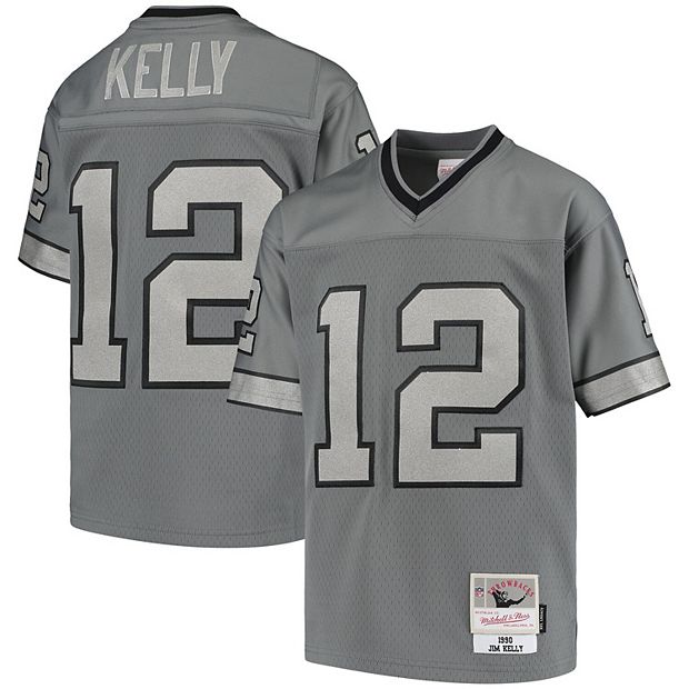 Men's Buffalo Bills Jim Kelly Nike Gray Gridiron Gray Limited Jersey