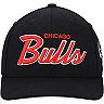 Men's Mitchell & Ness Black Chicago Bulls Hardwood Classics Foundation Script Team Snapback Hat