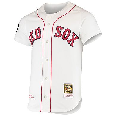 Men's Mitchell & Ness David Ortiz White Boston Red Sox 2004 Cooperstown Collection Home Authentic Jersey