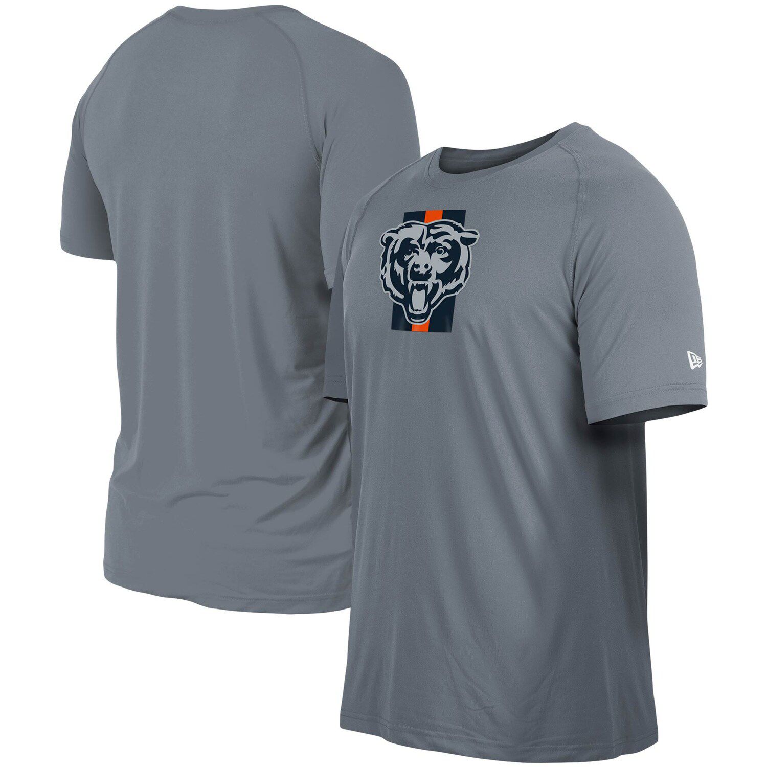 New Era Men's Navy Chicago Bears Current Raglan Long Sleeve T-shirt