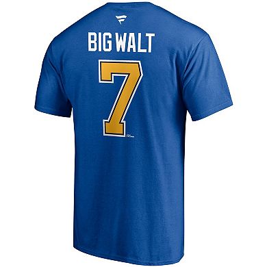 Men's Fanatics Branded Keith Tkachuk Blue St. Louis Blues Authentic Stack Retired Player Nickname & Number T-Shirt