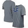 Men's New Era Gray Indianapolis Colts Training Camp Raglan T-Shirt