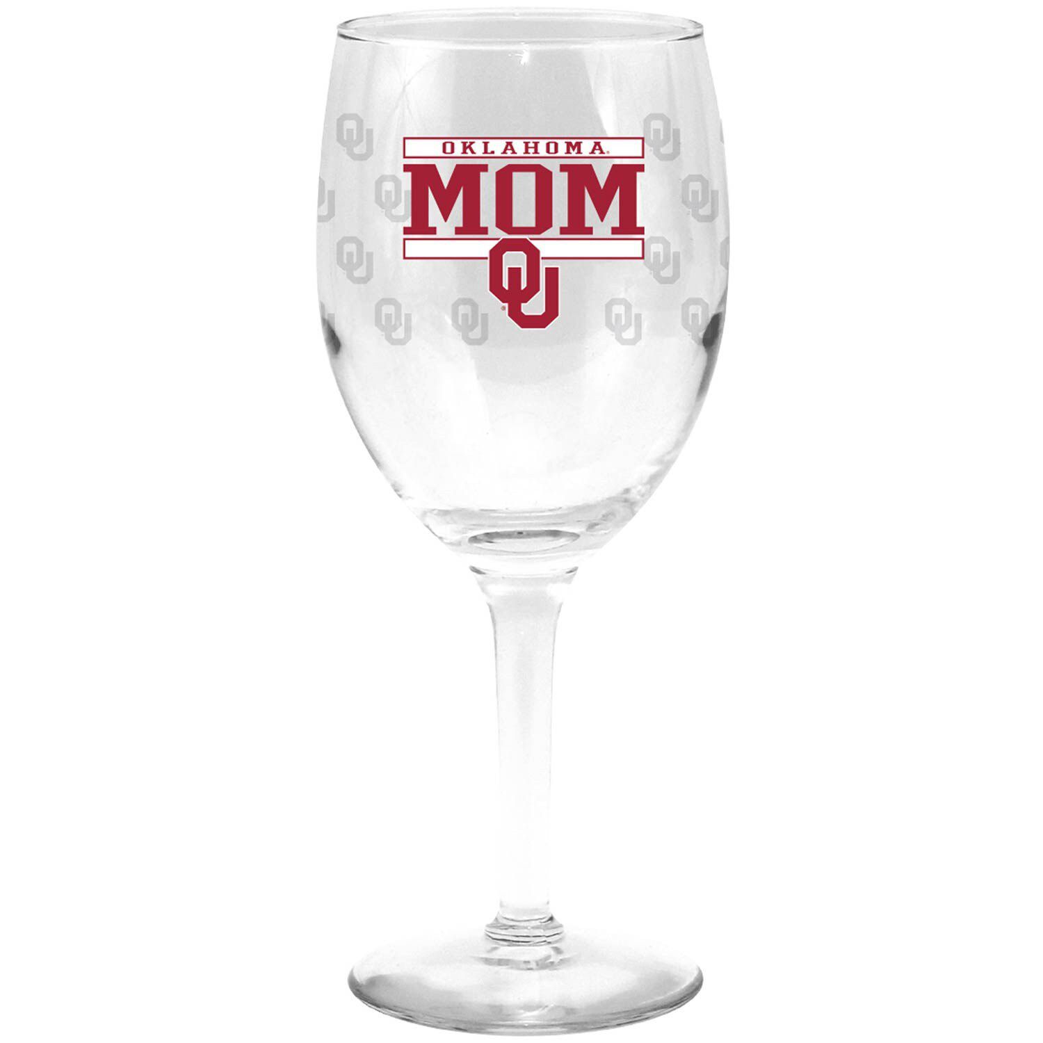 Image for Unbranded Oklahoma Sooners 11oz. Mom Stemmed Wine Glass at Kohl's.