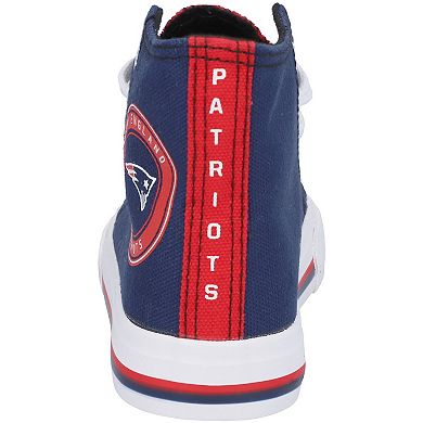 Youth FOCO New England Patriots High Top Canvas Shoe