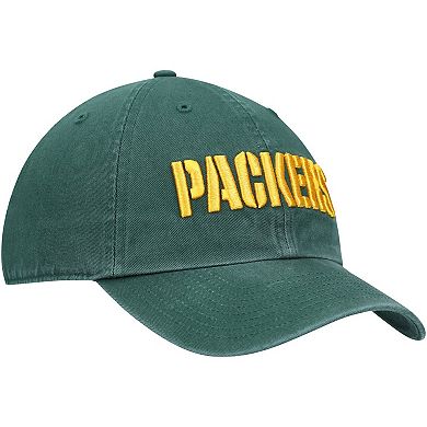 Men's '47 Green Green Bay Packers Clean Up Script Adjustable Hat
