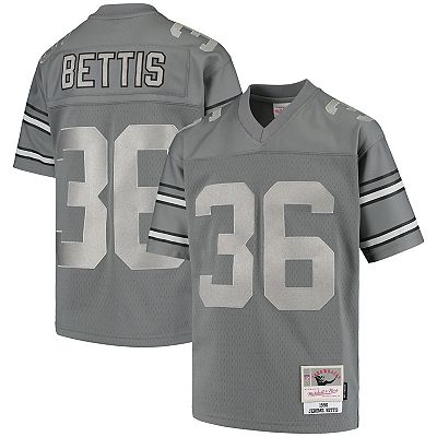 Youth Mitchell Ness Jerome Bettis Charcoal Pittsburgh Steelers 1996 Retired Player Metal Replica Jersey