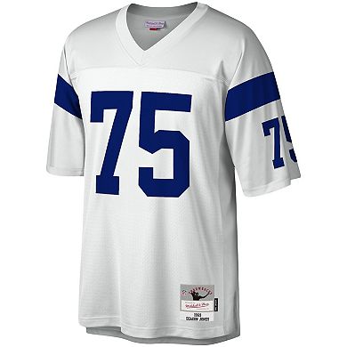 Men's Mitchell & Ness Deacon Jones White Los Angeles Rams Legacy Replica Jersey