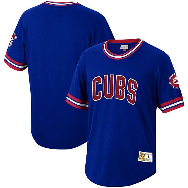 Chicago Cubs Solid V-Neck T-Shirt - Royal/Red