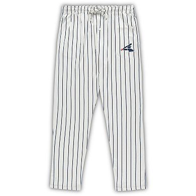 Men's Concepts Sport White/Navy Chicago White Sox Big & Tall Pinstripe Sleep Set