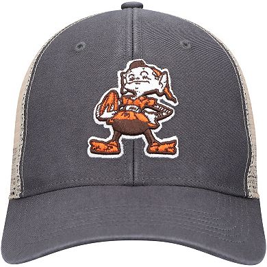 Men's '47 Charcoal/Natural Cleveland Browns Flagship MVP Snapback Hat