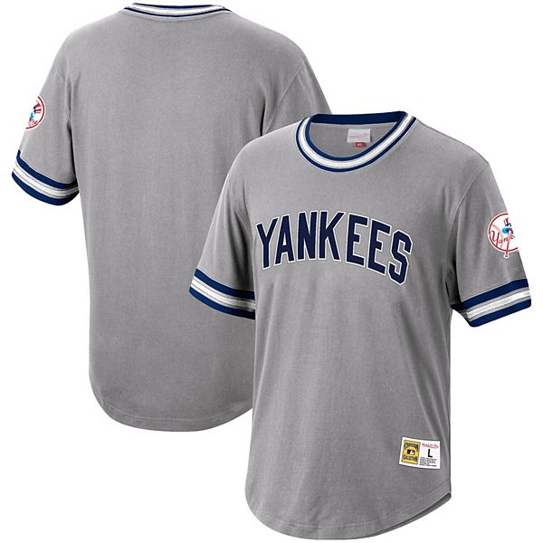 Men's Mitchell & Ness Gray New York Yankees Cooperstown Collection Wild  Pitch Jersey T-Shirt