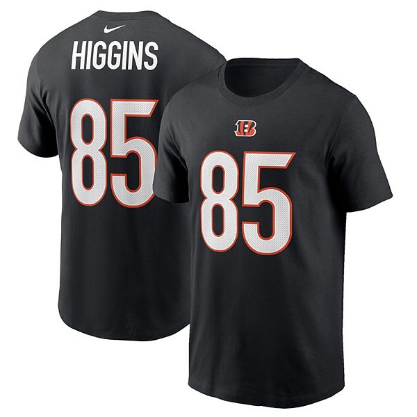 Men's Nike Tee Higgins Black Cincinnati Bengals Player Name & Number T-Shirt