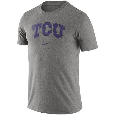 Men's Nike Heathered Gray TCU Horned Frogs Essential Wordmark T-Shirt