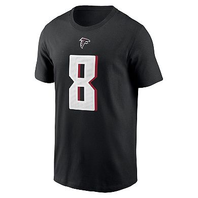 Men's Nike Kyle Pitts Black Atlanta Falcons Player Name & Number T-Shirt