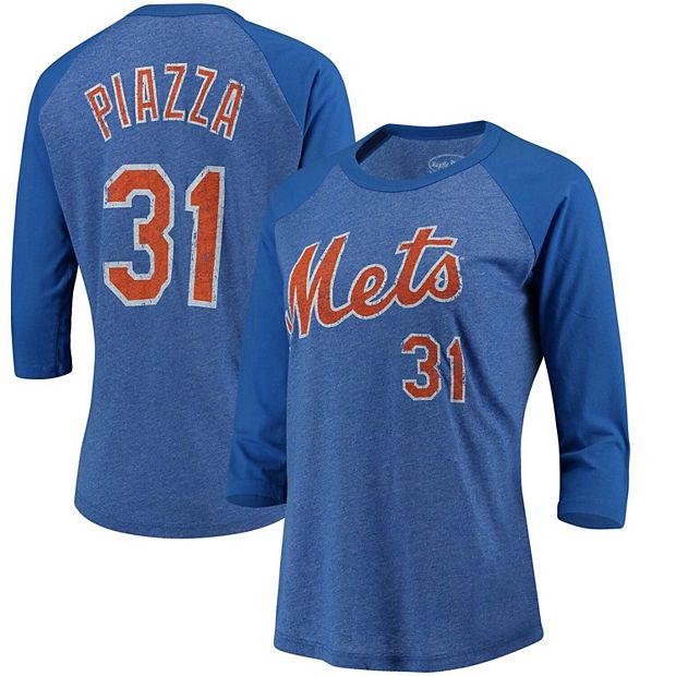 Throwback New York Mets Mike Piazza Vintage Baseball Jersey 