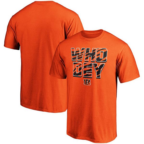 Men's Fanatics Branded Orange Cincinnati Bengals Hometown WHO DEY