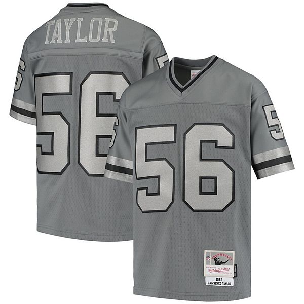 Youth Mitchell & Ness Lawrence Taylor Charcoal New York Giants 1986 Retired  Player Metal Replica Jersey