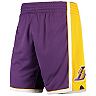 Men's Mitchell & Ness Purple/Gold Los Angeles Lakers 2009/2010 Hardwood Classics Authentic Shorts