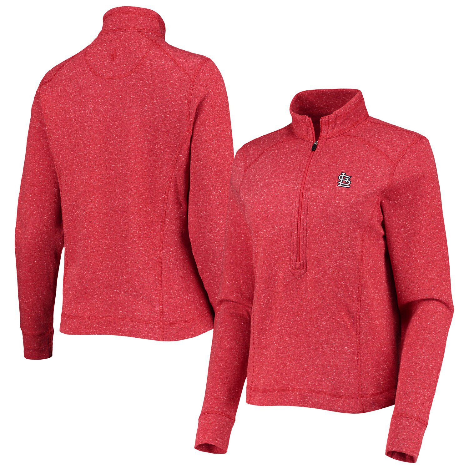 Image for Unbranded Women's johnnie-O Red St. Louis Cardinals Kennedy Slub Quarter-Zip Sweatshirt at Kohl's.