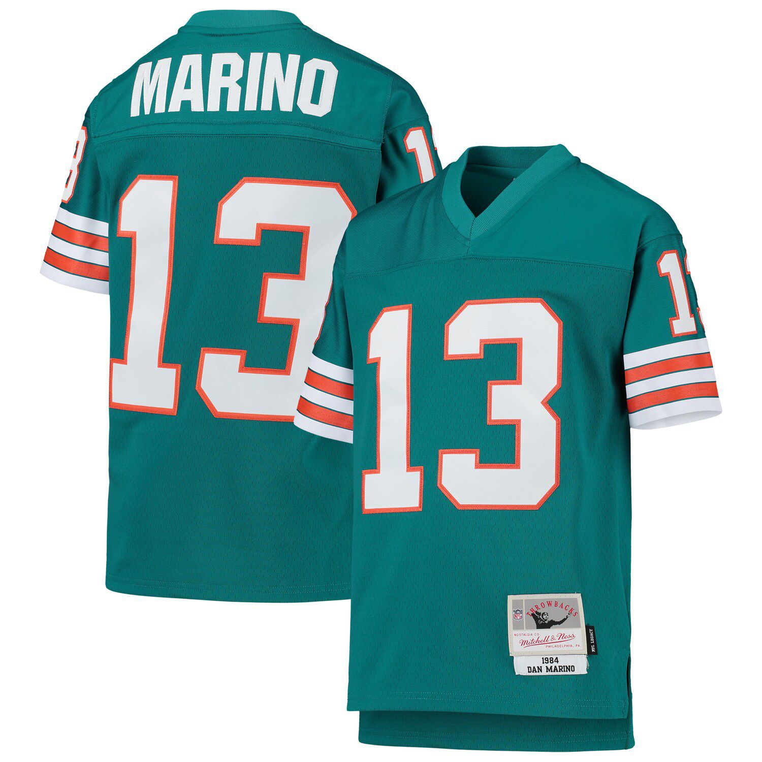 Men's Miami Dolphins Dan Marino Mitchell & Ness Aqua Retired