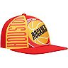Men's Mitchell & Ness Red Houston Rockets Hardwood Classics Big Face Callout Snapback Hat