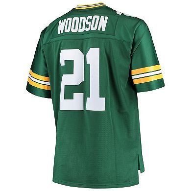 Men's Mitchell & Ness Charles Woodson Green Green Bay Packers Big & Tall 2010 Retired Player Replica Jersey