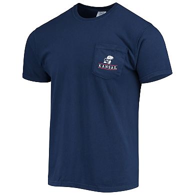 Men's Navy Kansas Jayhawks Campus Americana T-Shirt