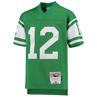 Youth Mitchell & Ness Joe Namath Green New York Jets 1968 Legacy Retired Player Jersey